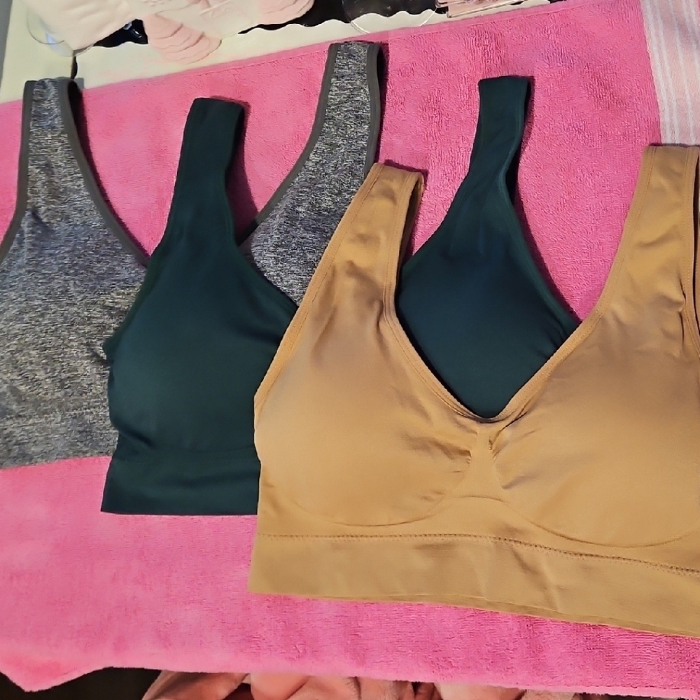 Fitwell Sports Bras- Set Of 3. NWOT 1X